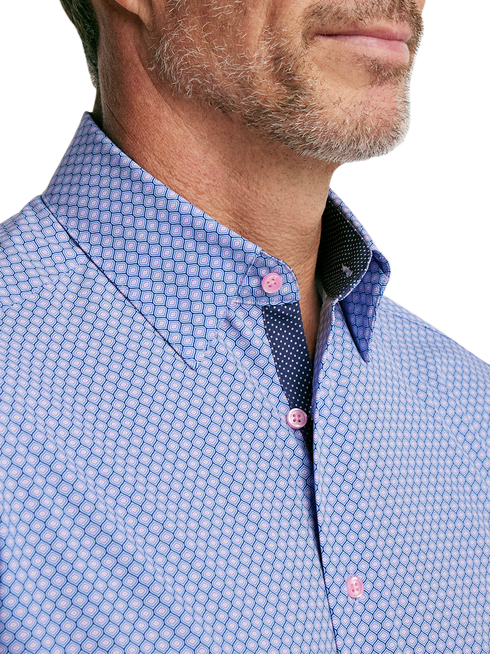 Alternate Image of Performance Stretch Geometric Casual Shirt-2