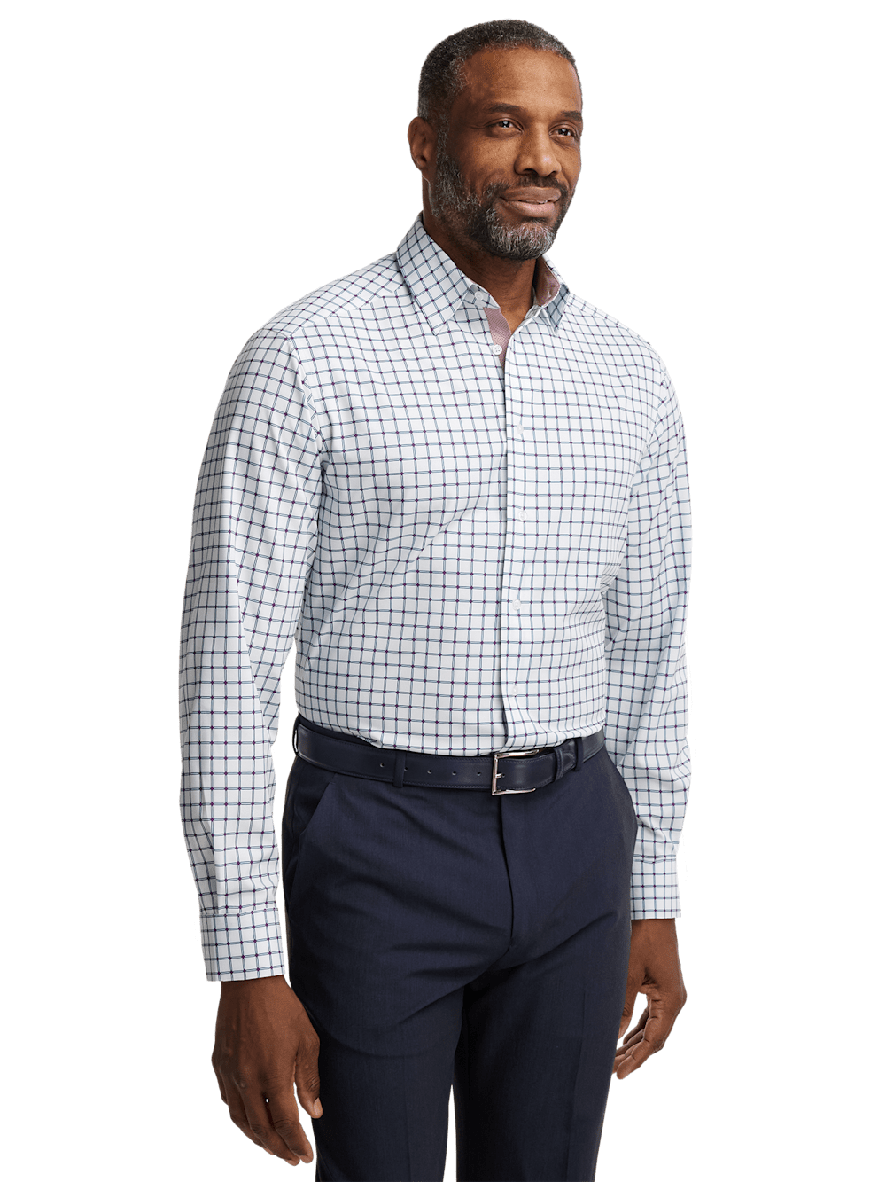 Alternate Image of Performance Stretch Check Casual Shirt-1