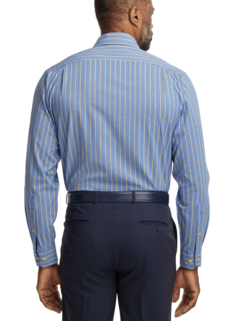 Alternate Image of Performance Stretch Stripe Casual Shirt-4