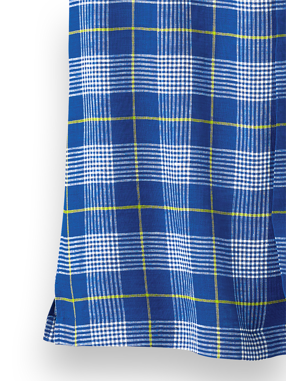 Alternate Image of Linen Glen Plaid Casual Shirt-3