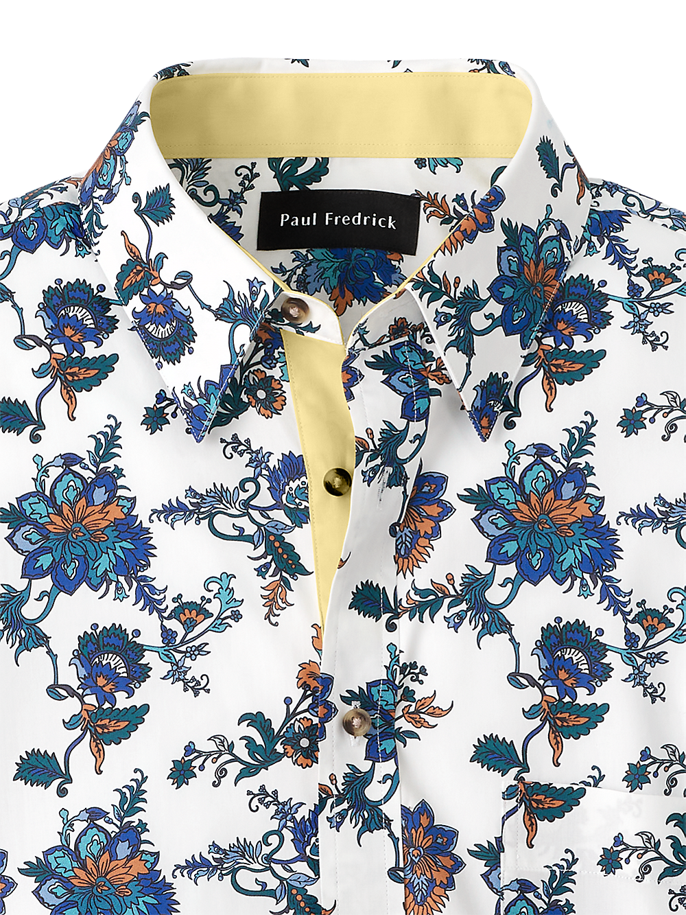 Alternate Image of Cotton Floral Print Casual Shirt-1