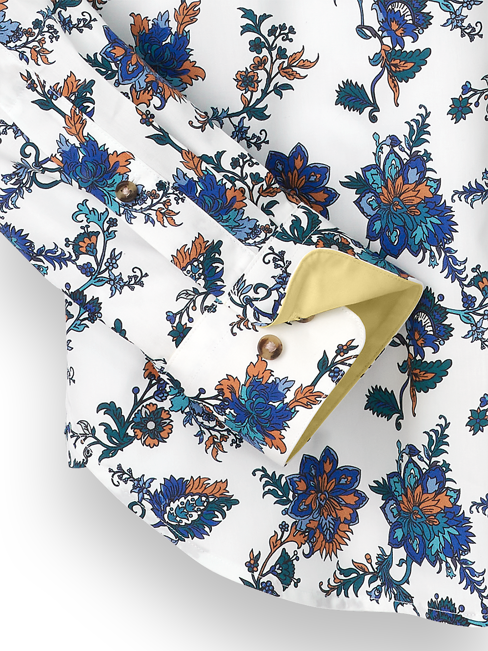 Alternate Image of Cotton Floral Print Casual Shirt-2