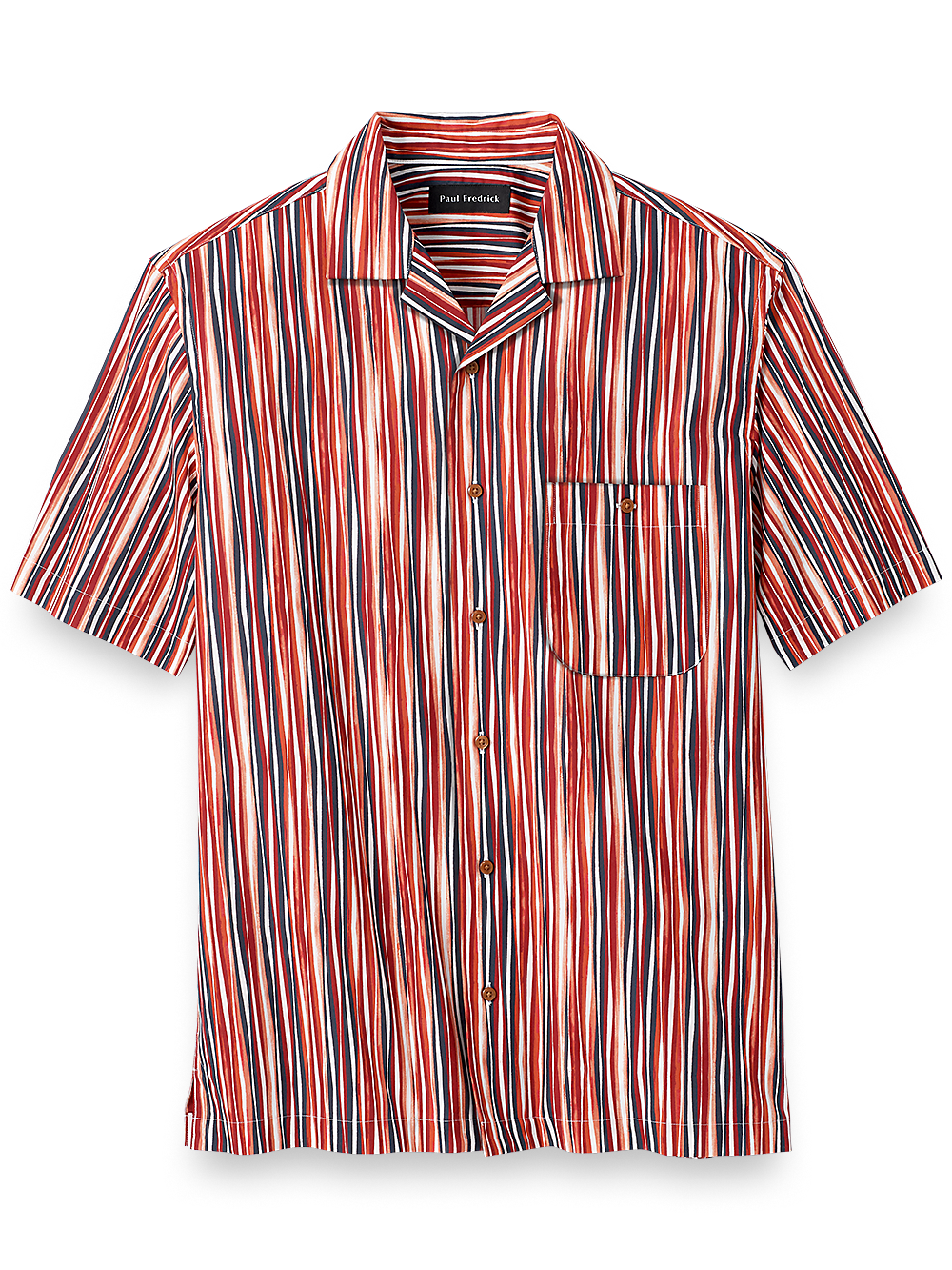 Product Image of Cotton Stripe Print Casual Shirt-Multi