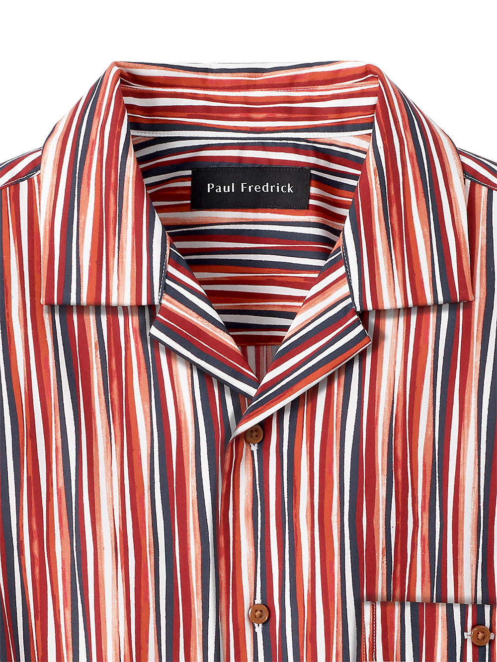 Alternate Image of Cotton Stripe Print Casual Shirt-2