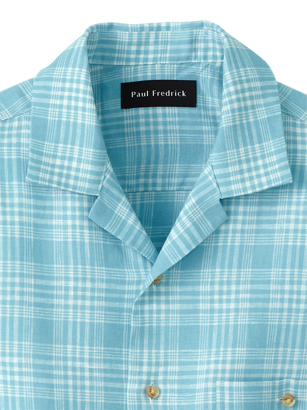 Alternate Image of Linen Plaid Casual Shirt-1