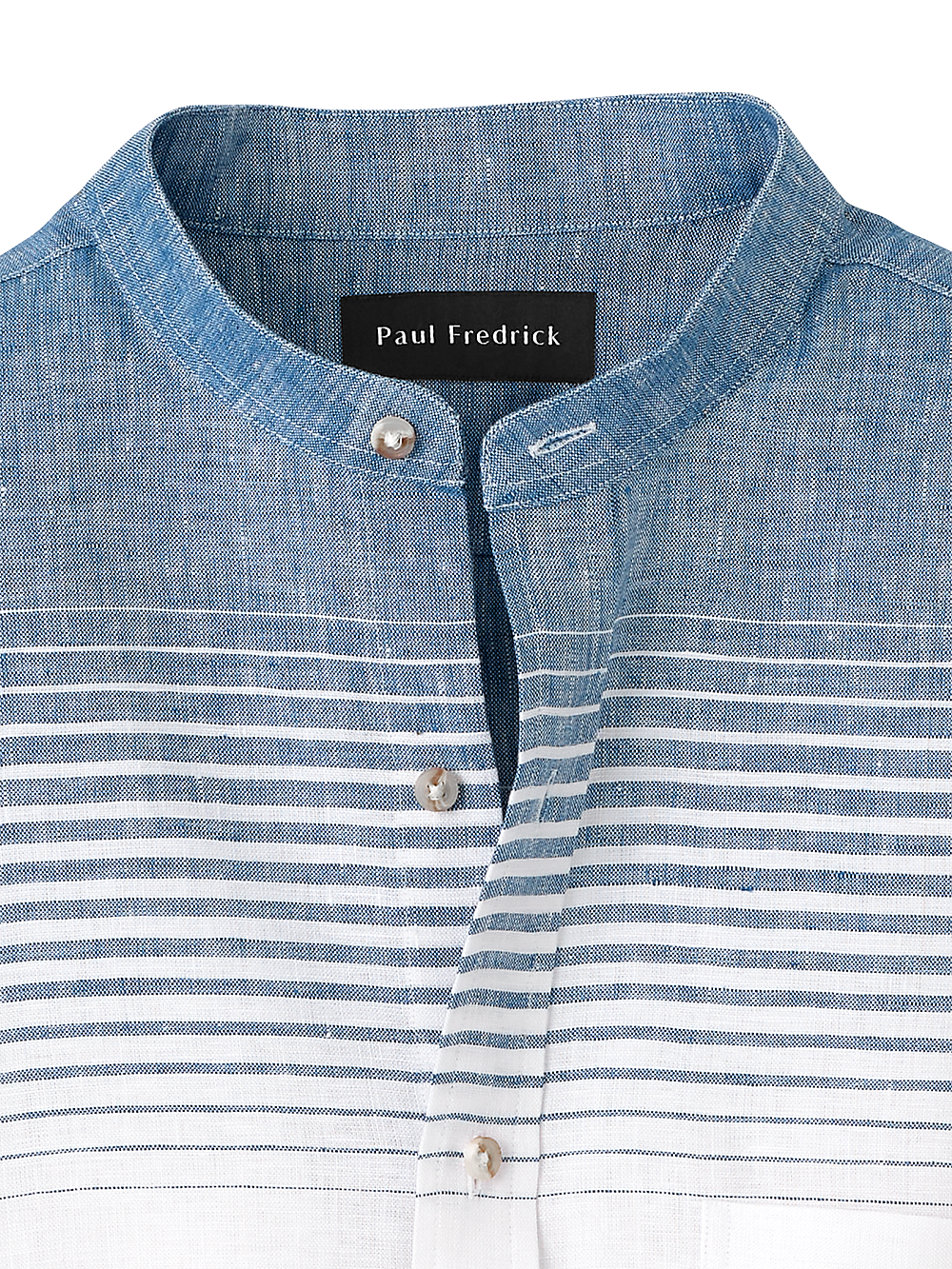 Alternate Image of Linen Horizontal Stripe Casual Shirt-2