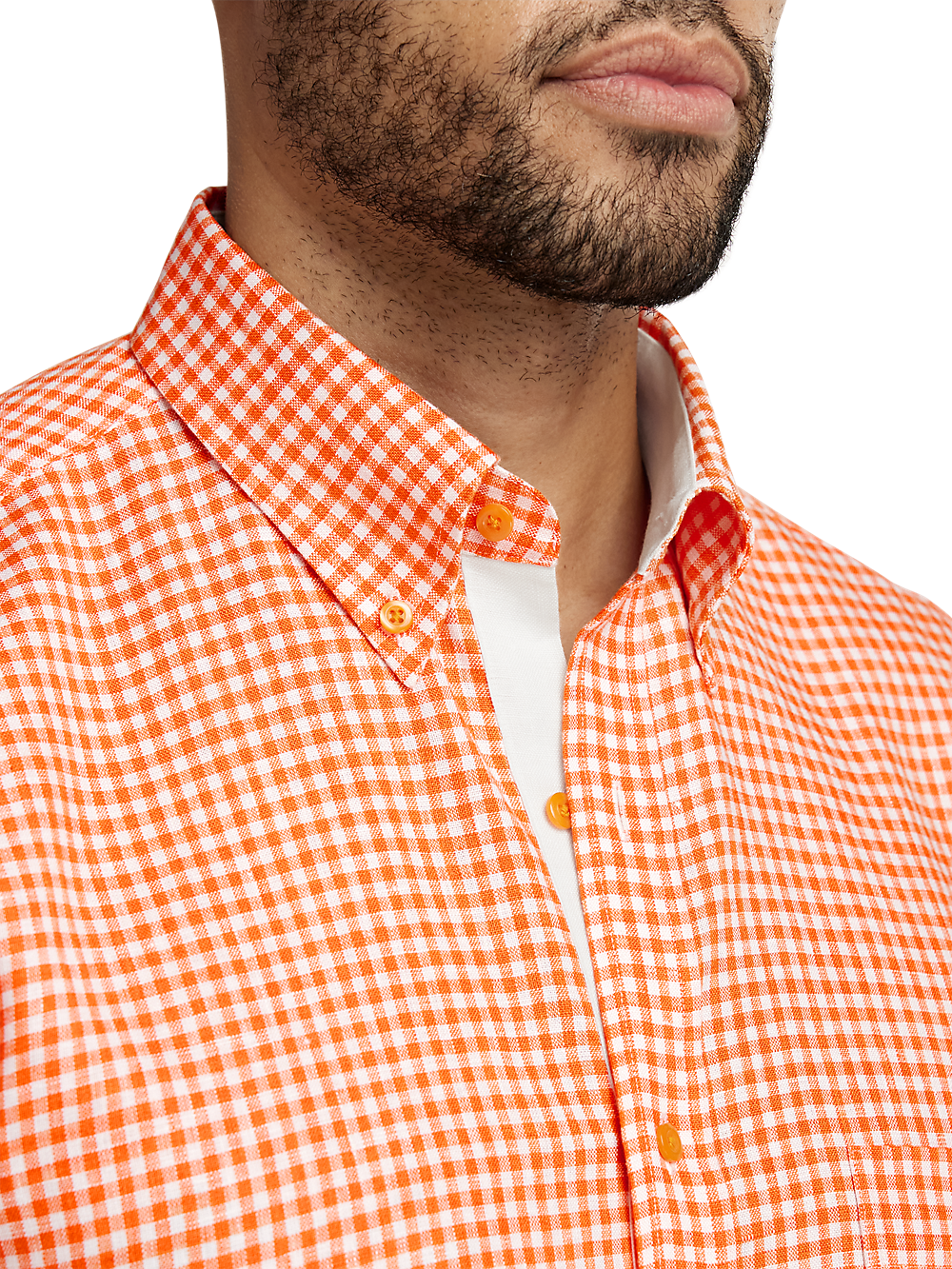 Alternate Image of Linen Gingham Check Casual Shirt-2