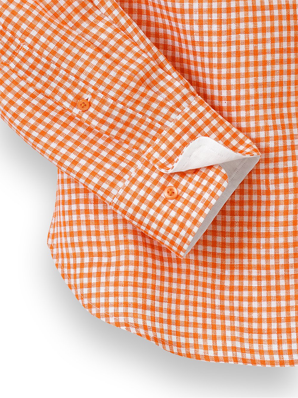 Alternate Image of Linen Gingham Check Casual Shirt-6