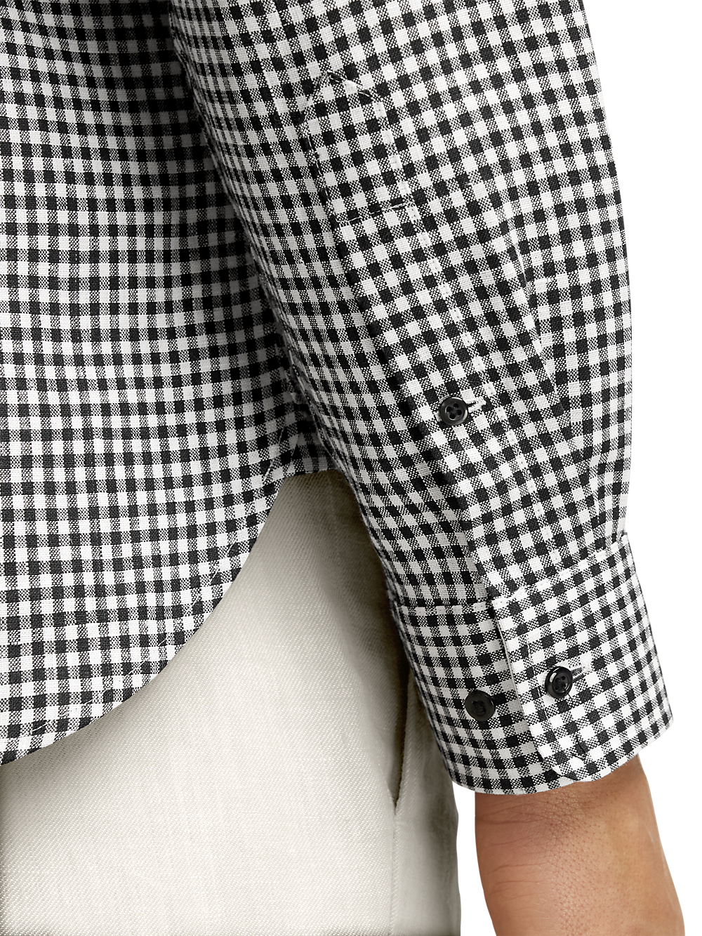 Alternate Image of Linen Gingham Check Casual Shirt-3