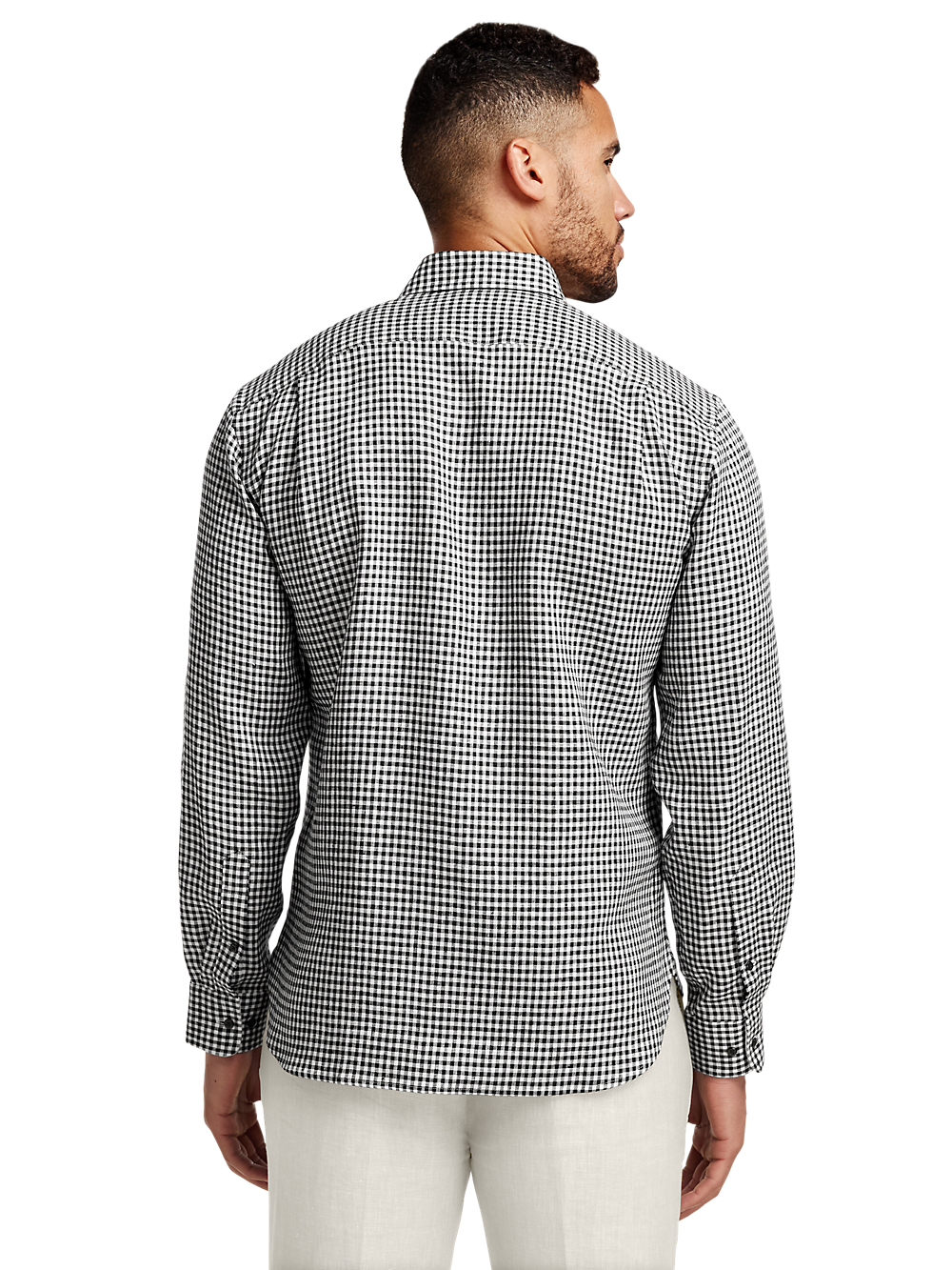 Alternate Image of Linen Gingham Check Casual Shirt-4