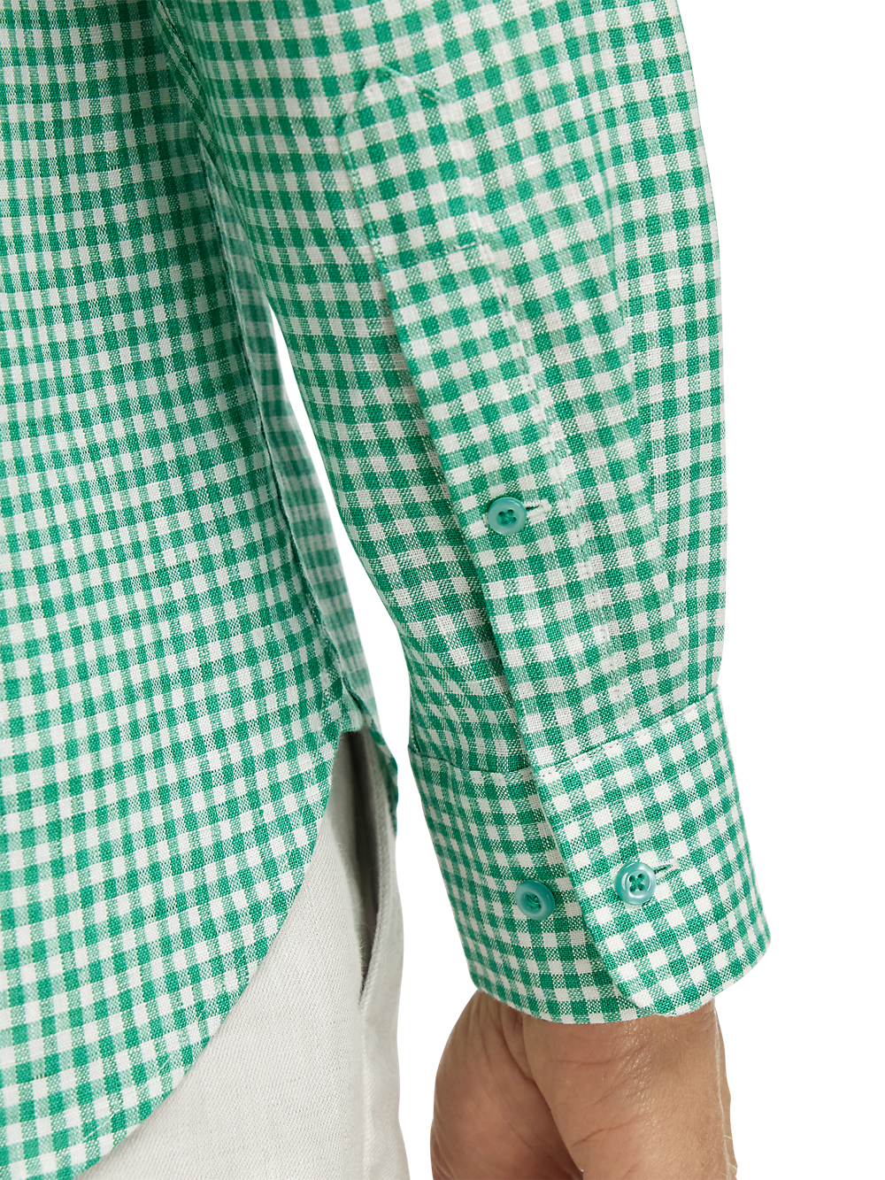 Alternate Image of Linen Gingham Check Casual Shirt-3