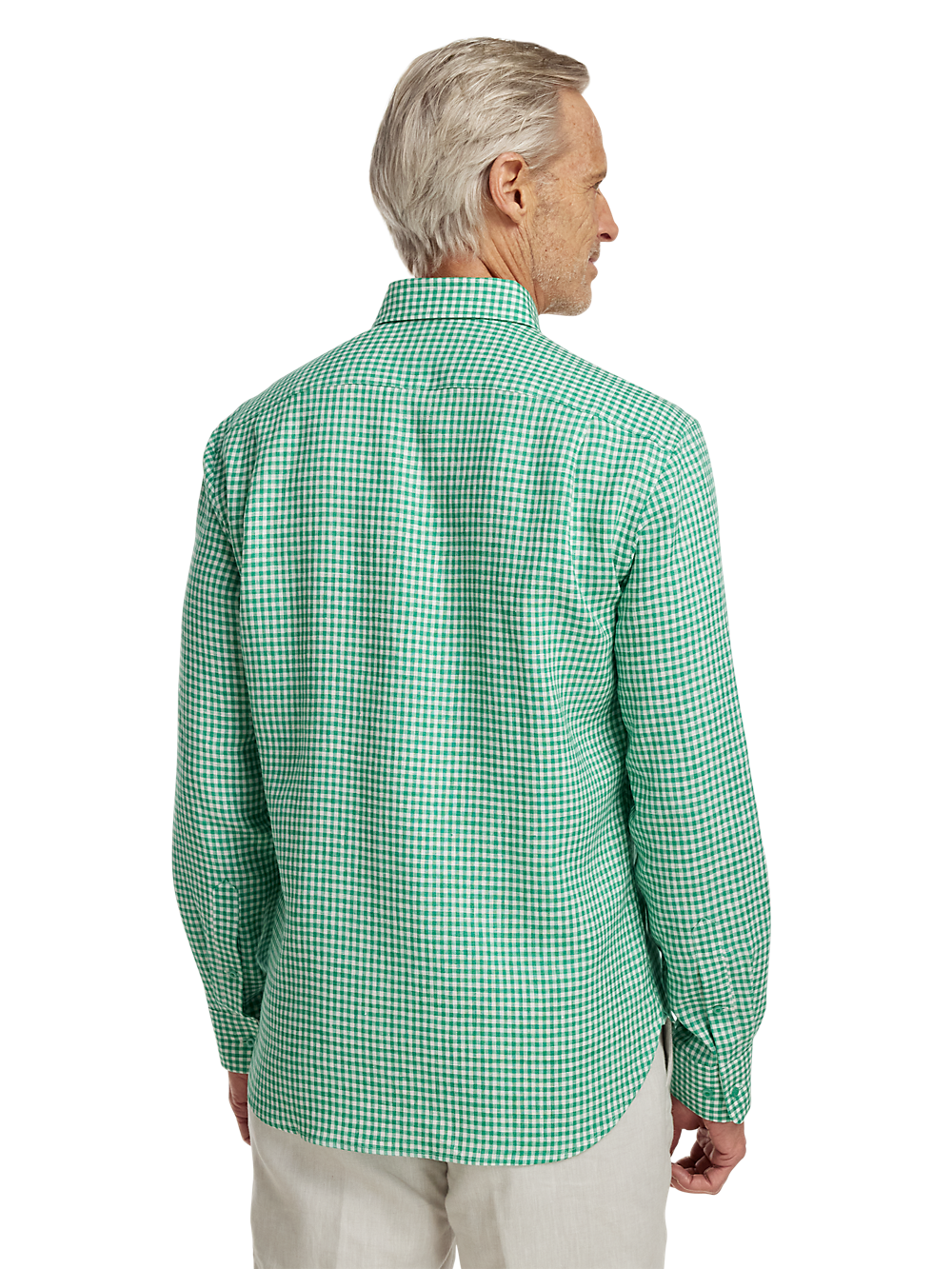 Alternate Image of Linen Gingham Check Casual Shirt-4