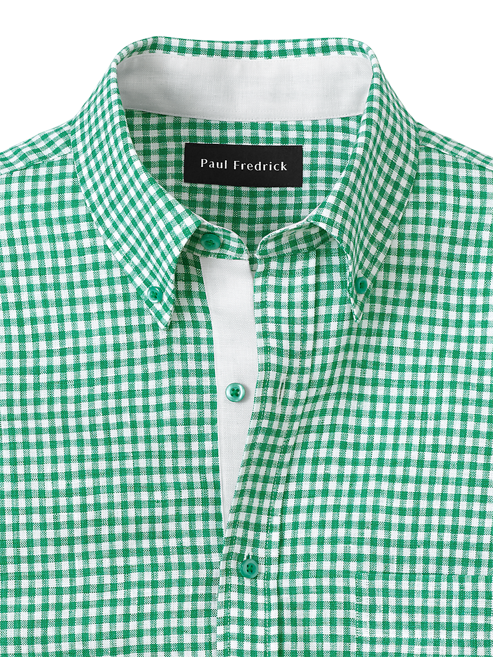 Alternate Image of Linen Gingham Check Casual Shirt-5