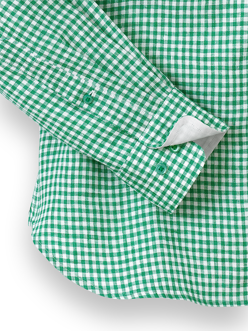 Alternate Image of Linen Gingham Check Casual Shirt-6