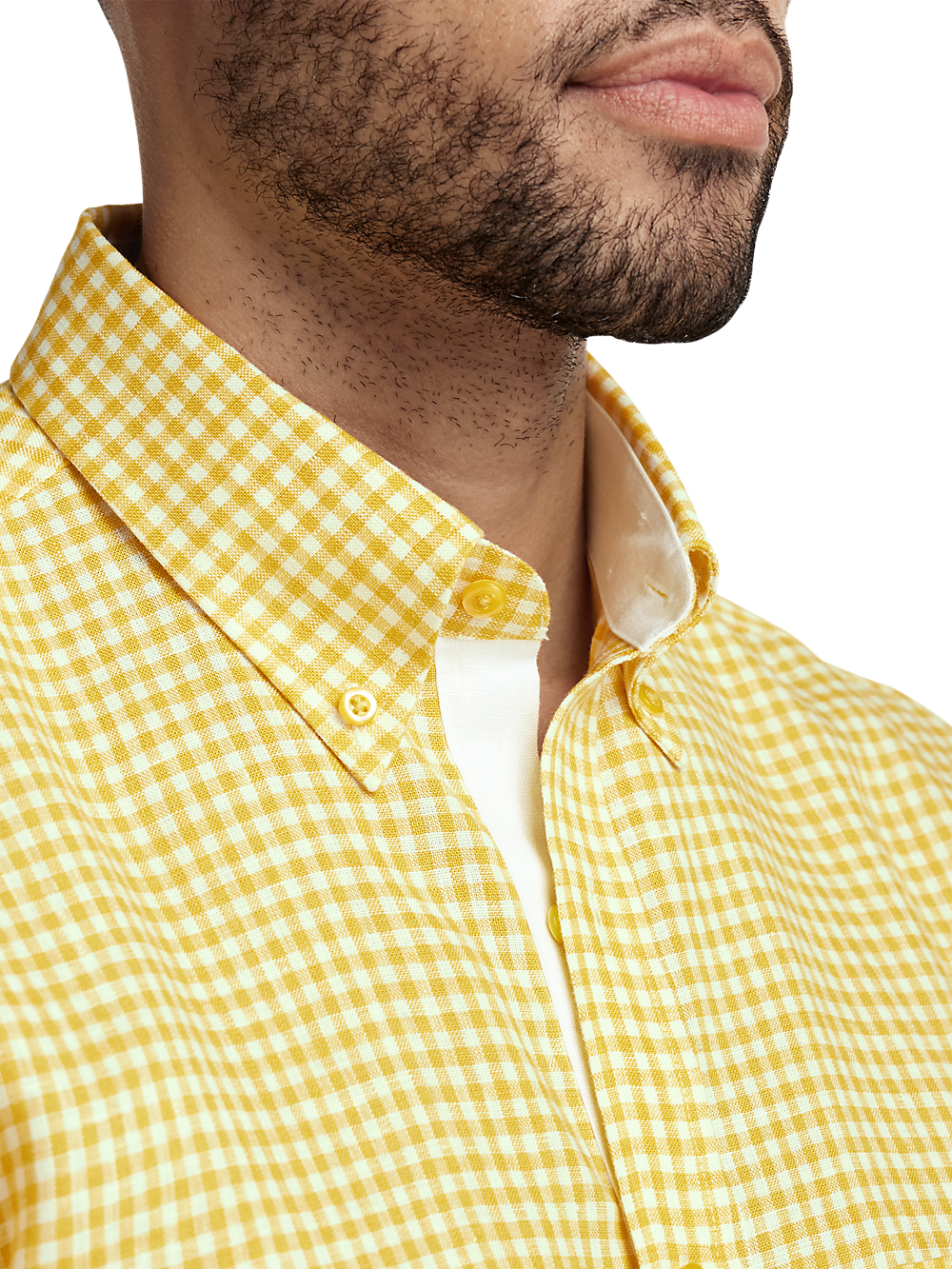 Alternate Image of Linen Gingham Check Casual Shirt-2