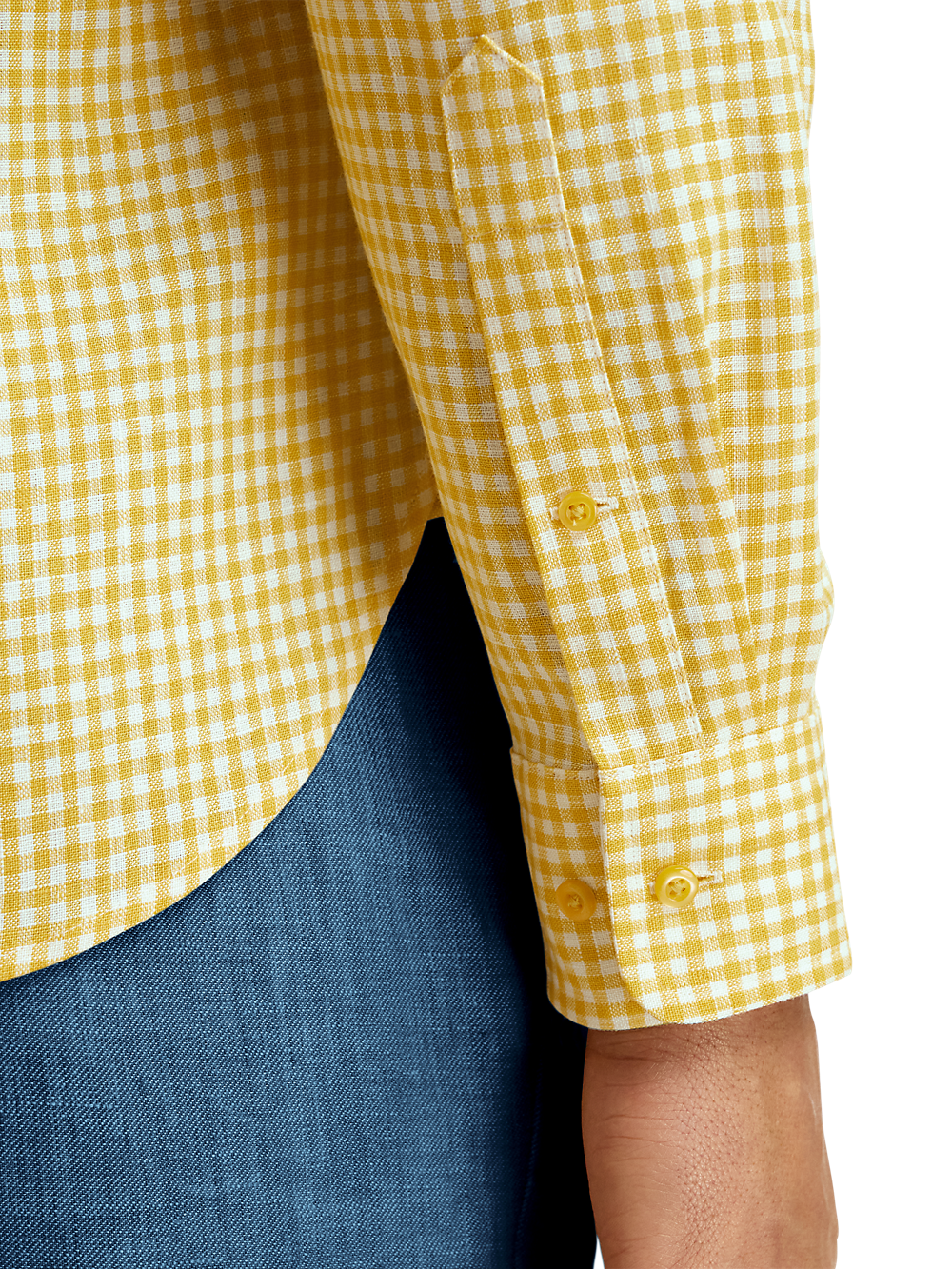 Alternate Image of Linen Gingham Check Casual Shirt-3