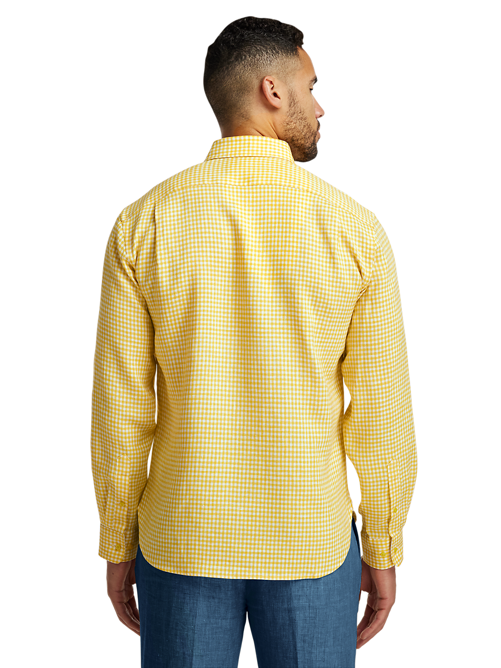 Alternate Image of Linen Gingham Check Casual Shirt-4