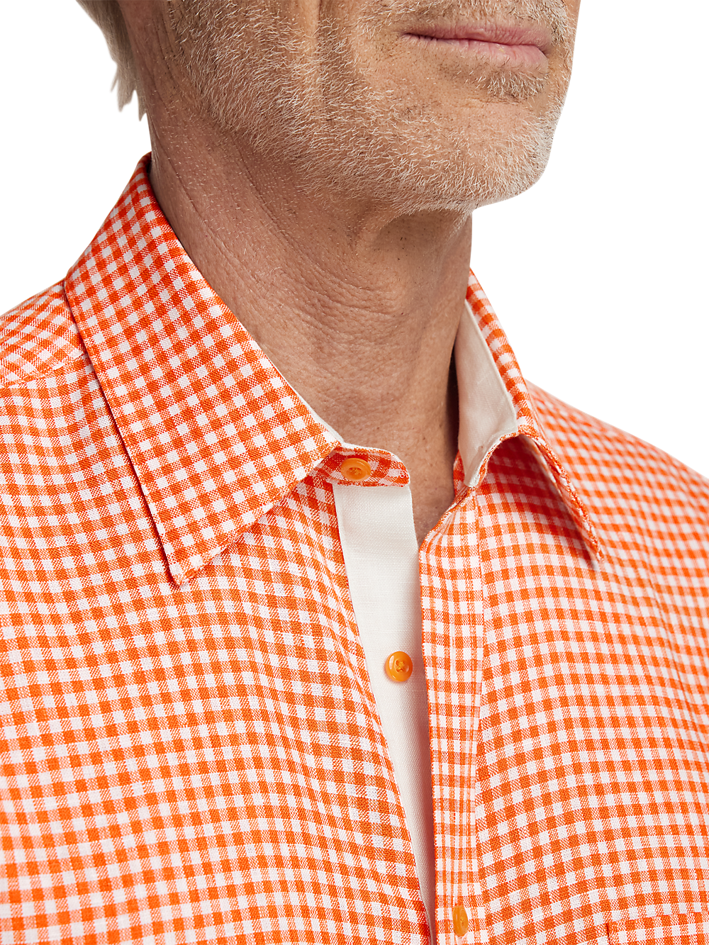 Alternate Image of Linen Gingham Check Casual Shirt-2