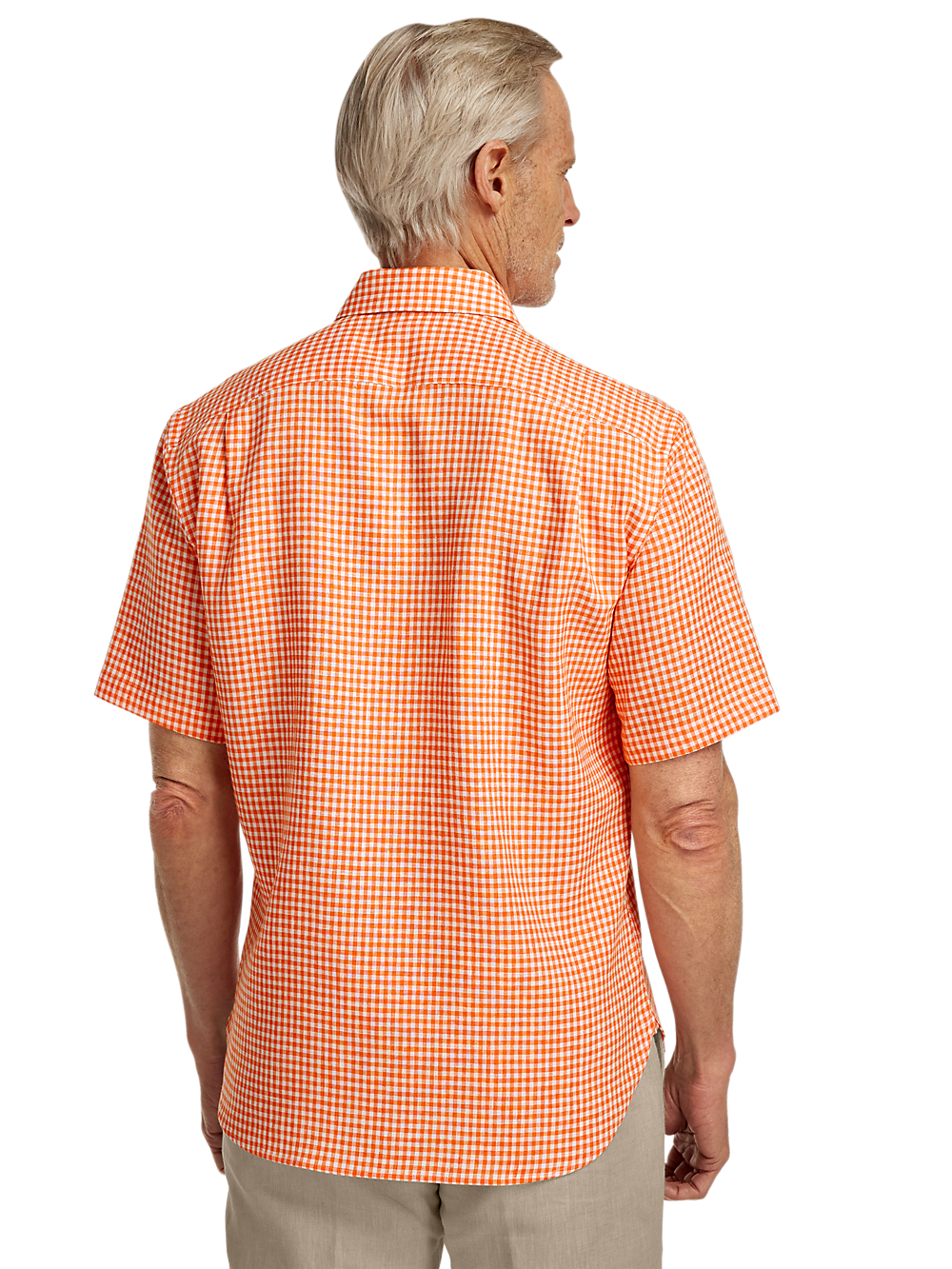 Alternate Image of Linen Gingham Check Casual Shirt-4