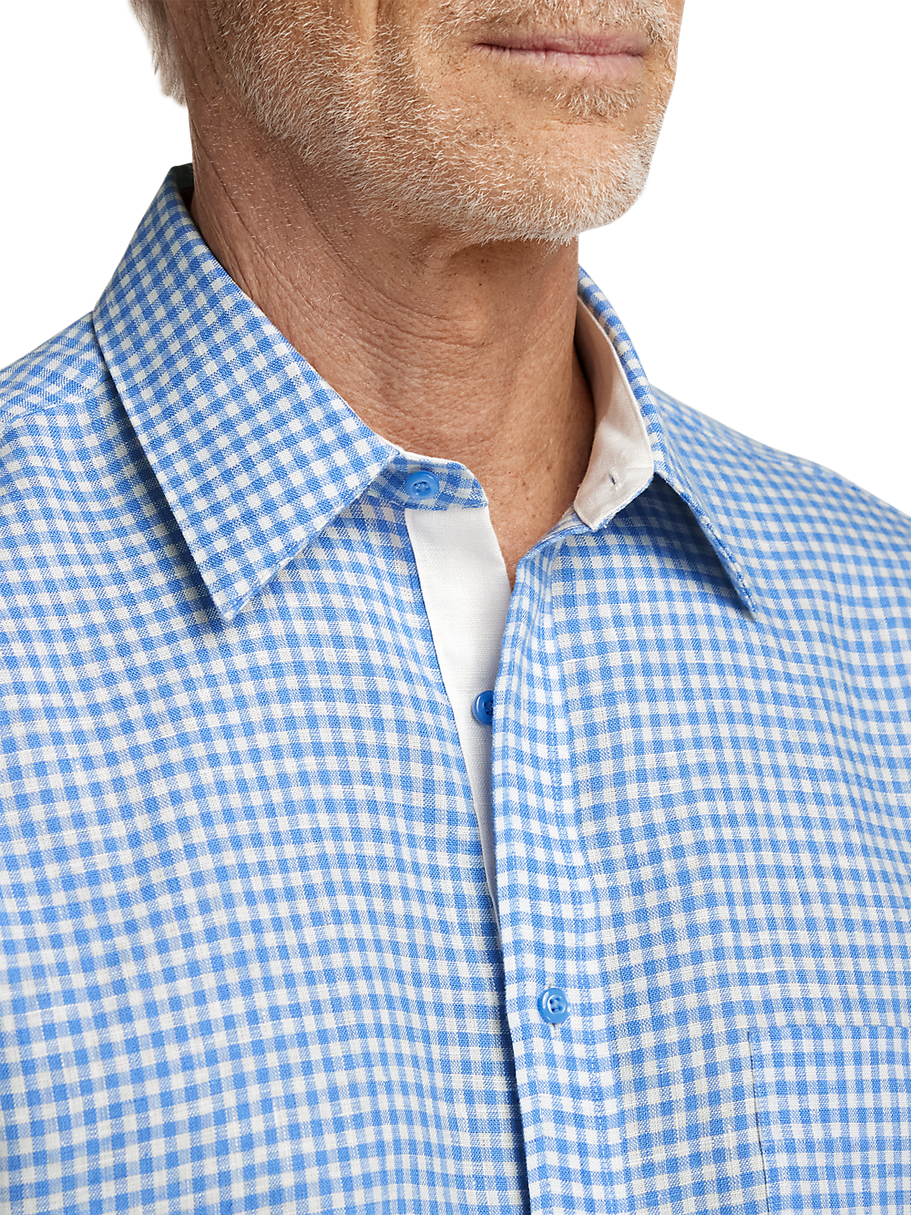 Alternate Image of Linen Gingham Check Casual Shirt-2