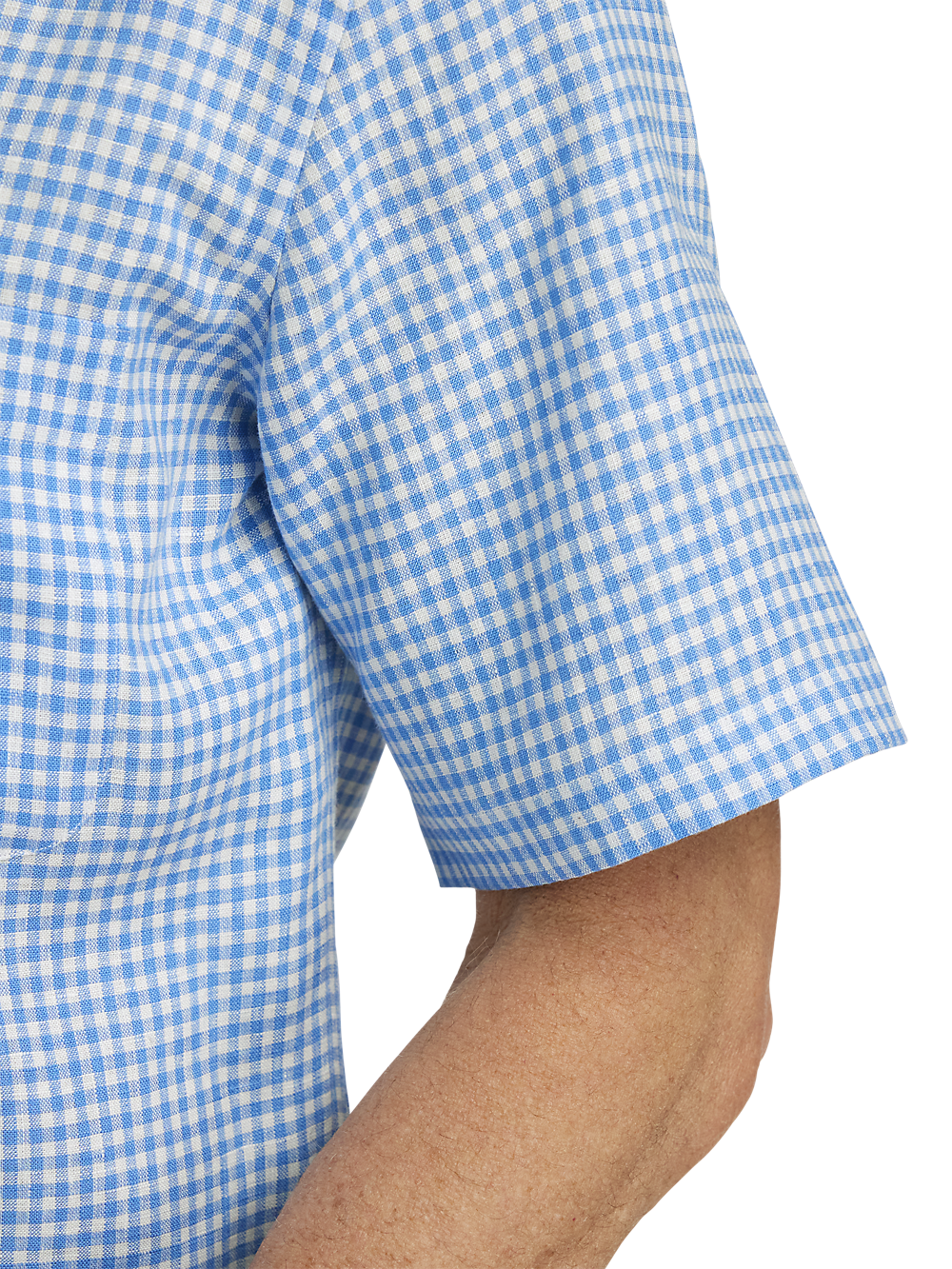 Alternate Image of Linen Gingham Check Casual Shirt-3