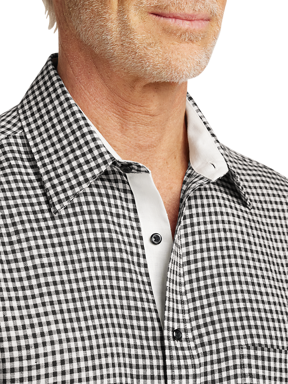 Alternate Image of Linen Gingham Check Casual Shirt-2