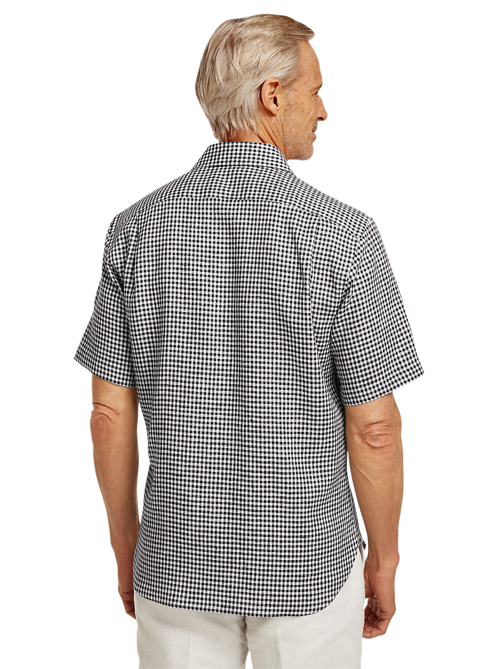 Alternate Image of Linen Gingham Check Casual Shirt-4