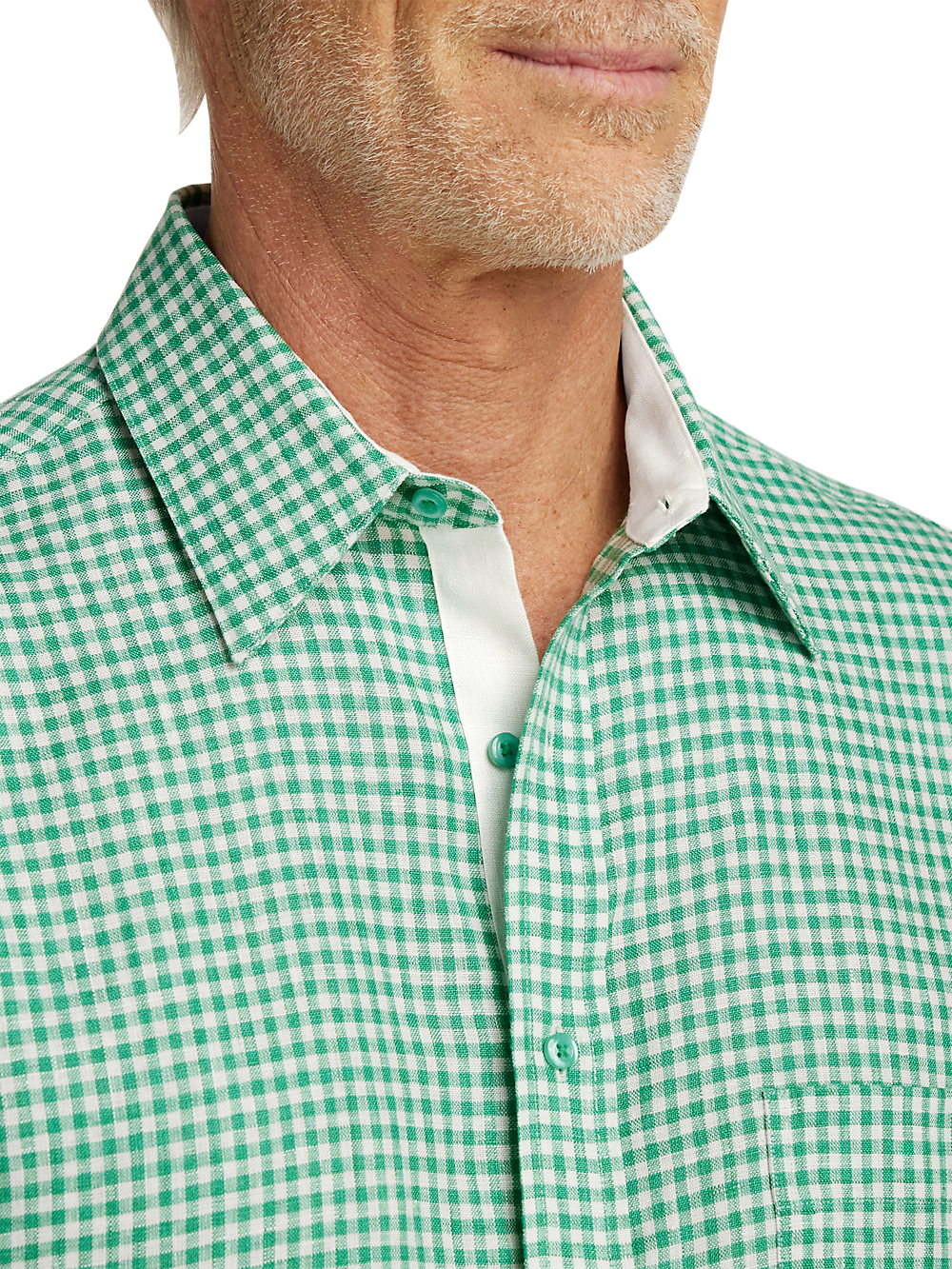 Alternate Image of Linen Gingham Check Casual Shirt-2