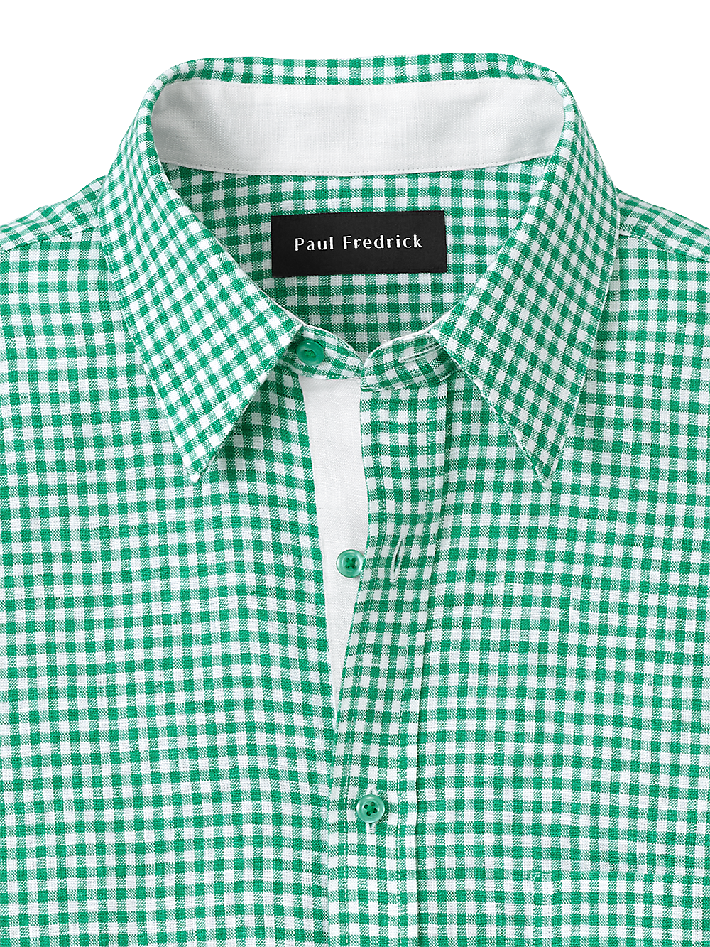 Alternate Image of Linen Gingham Check Casual Shirt-5