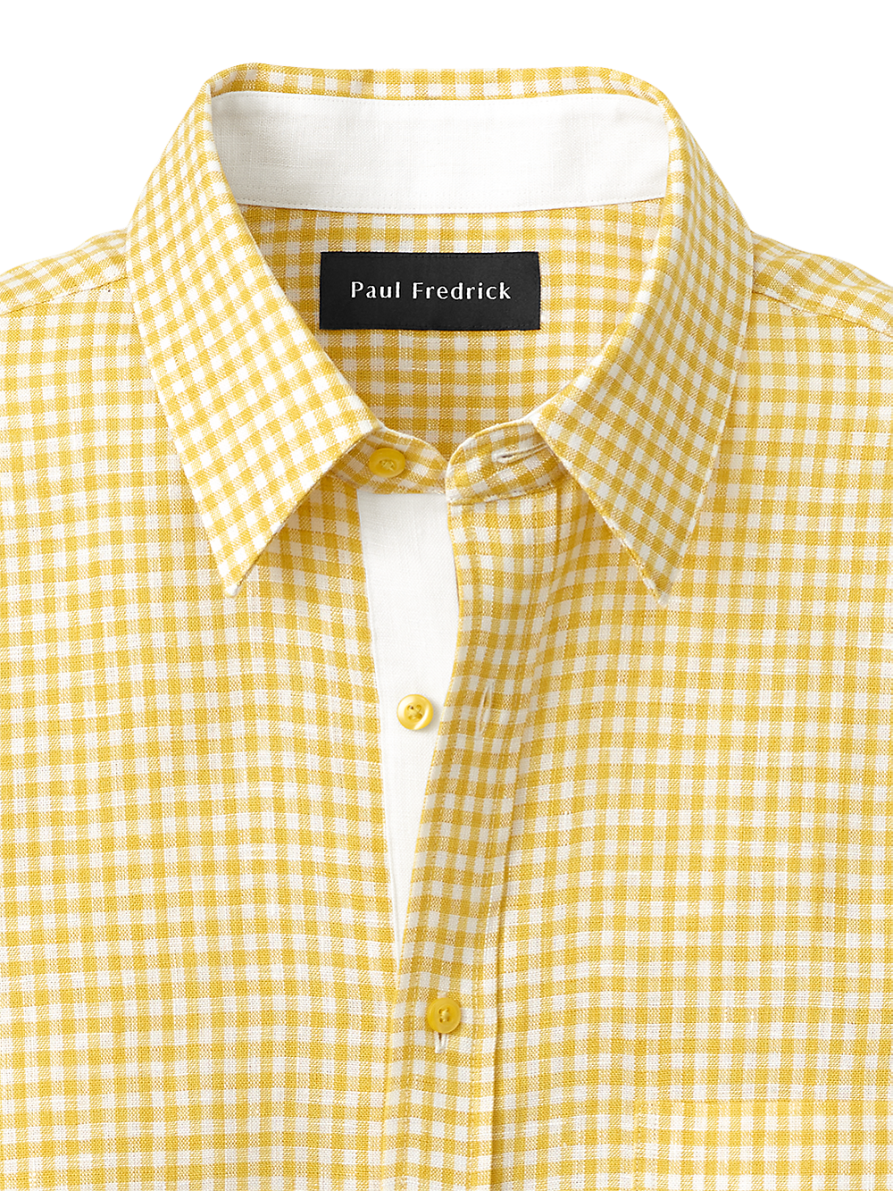 Alternate Image of Linen Gingham Check Casual Shirt-5