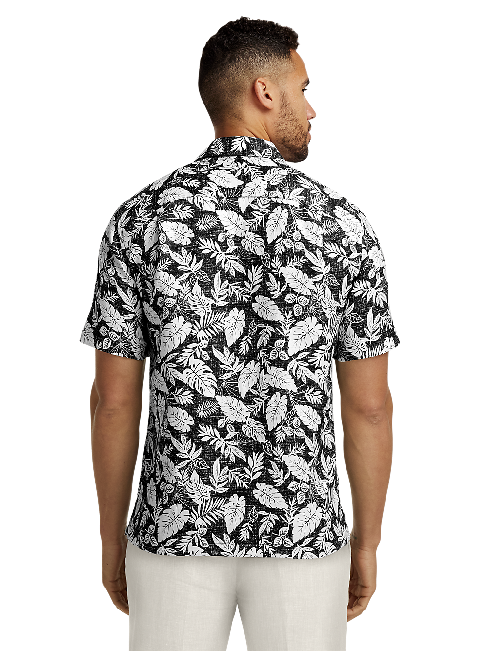 Alternate Image of Linen Botanical Print Casual Shirt-4