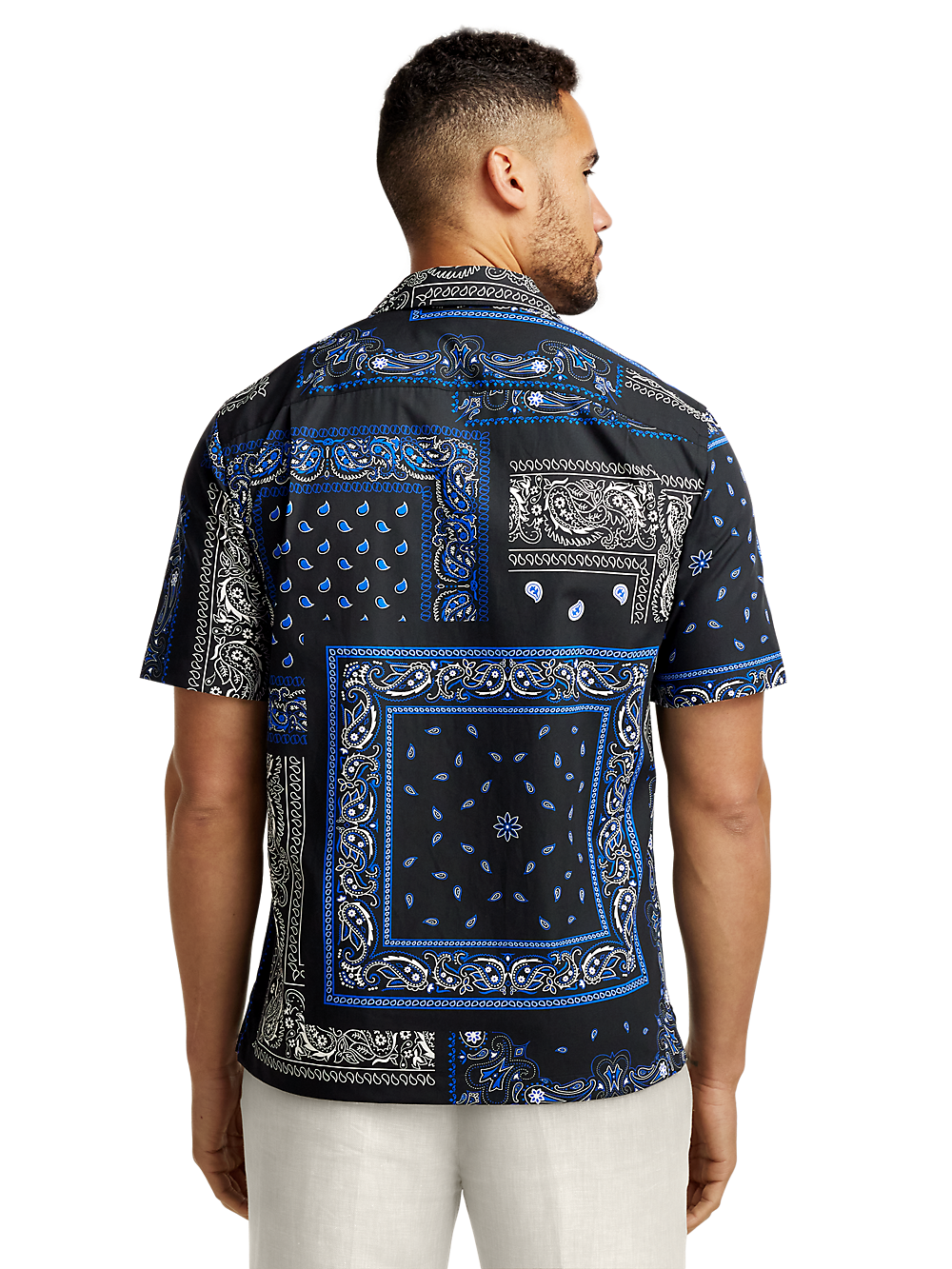 Alternate Image of Cotton Paisley Print Casual Shirt-4