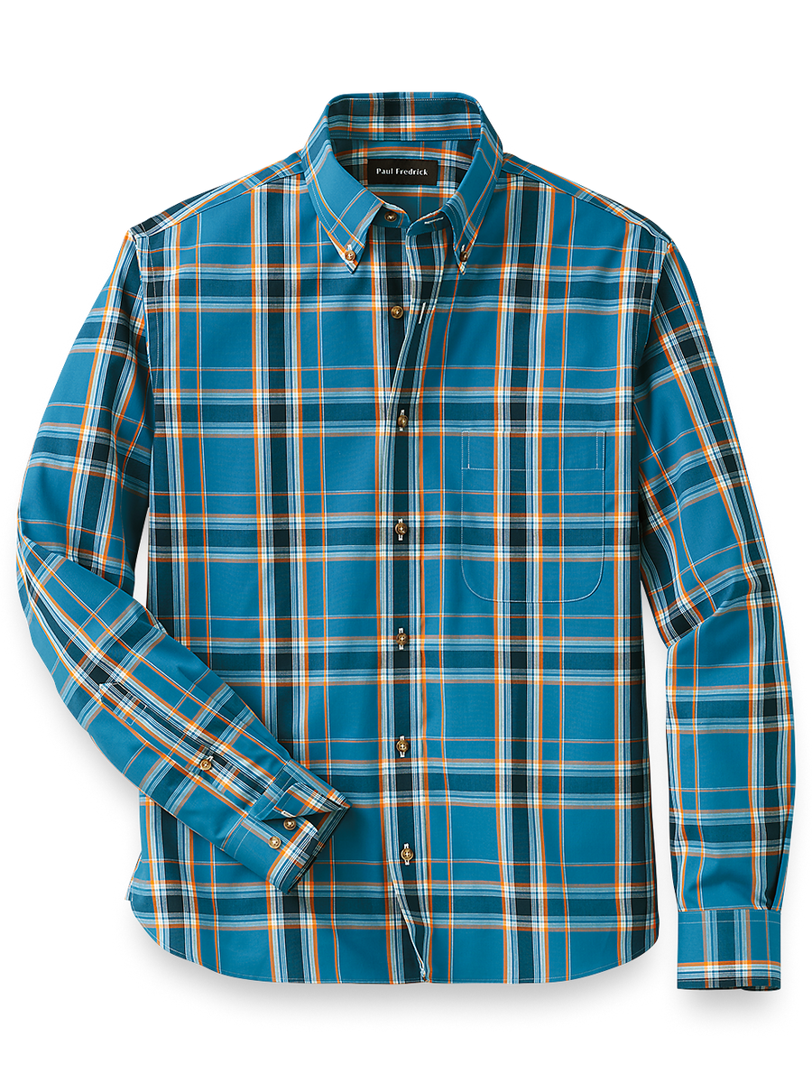 PAUL & JOE Plaid Button Up on sale Shirt