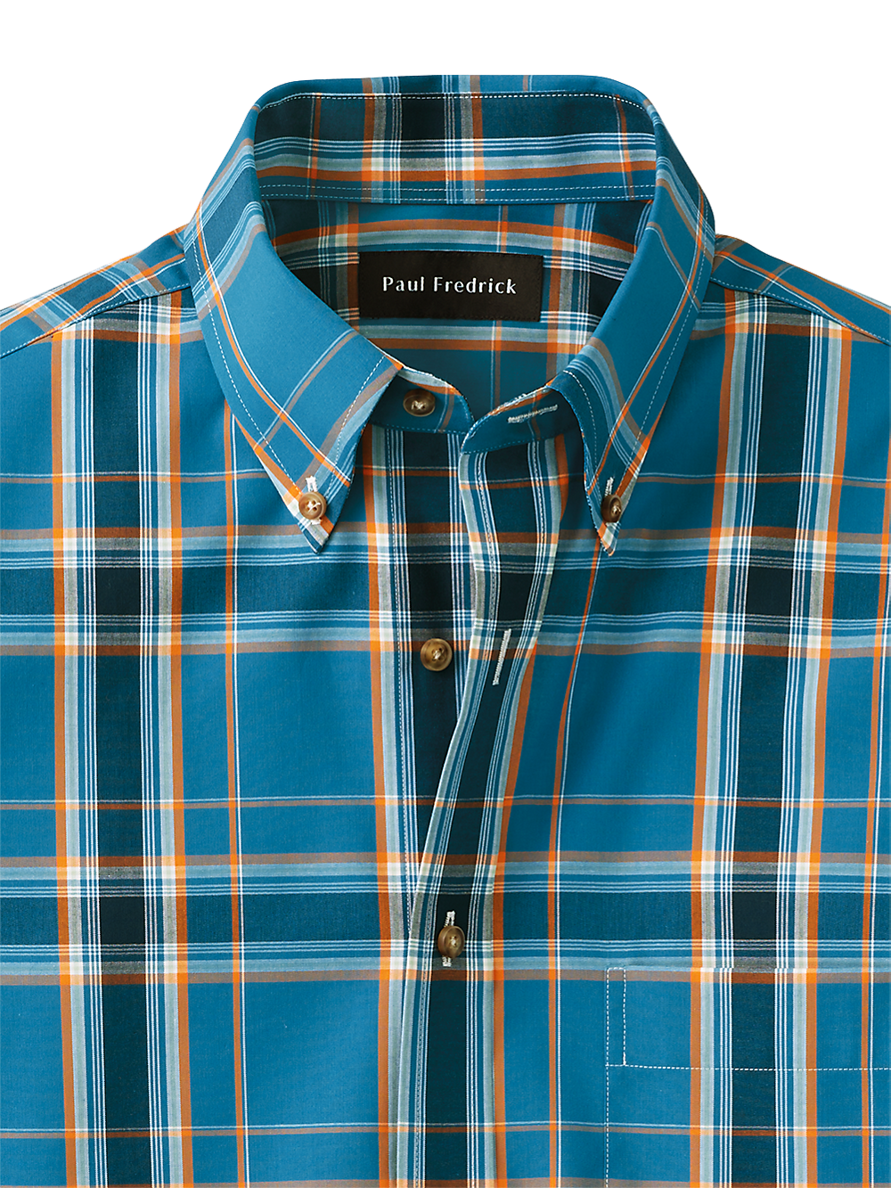 Alternate Image of Cotton Plaid Casual Shirt-1