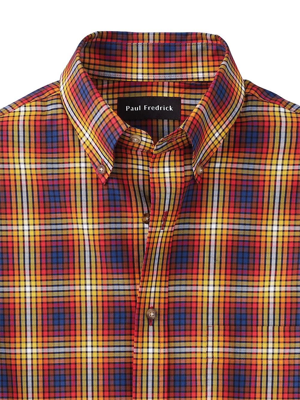 Alternate Image of Cotton Check Casual Shirt-1