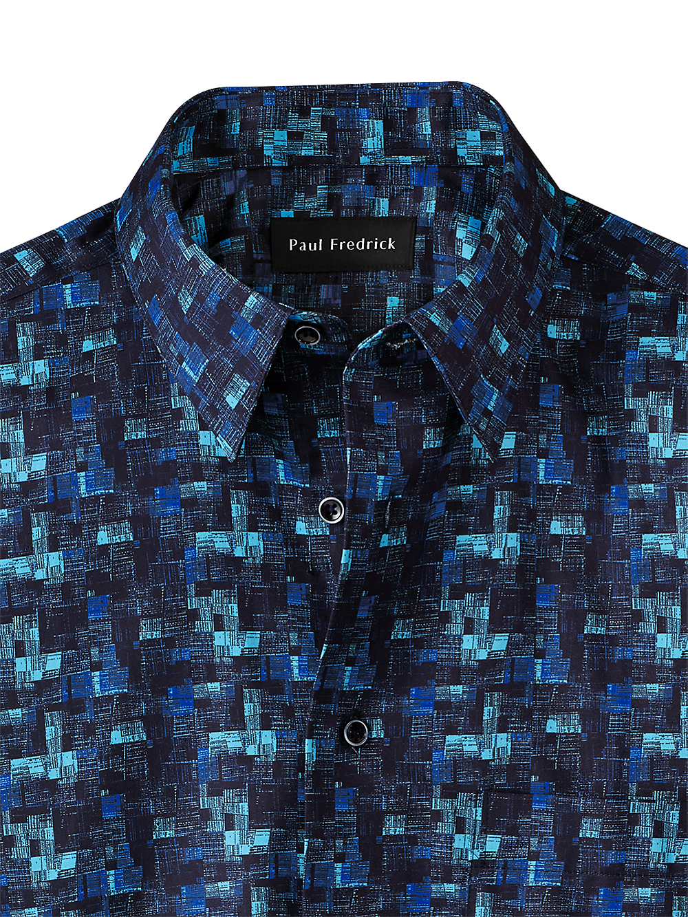 Alternate Image of Cotton Abstract Print Casual Shirt-1