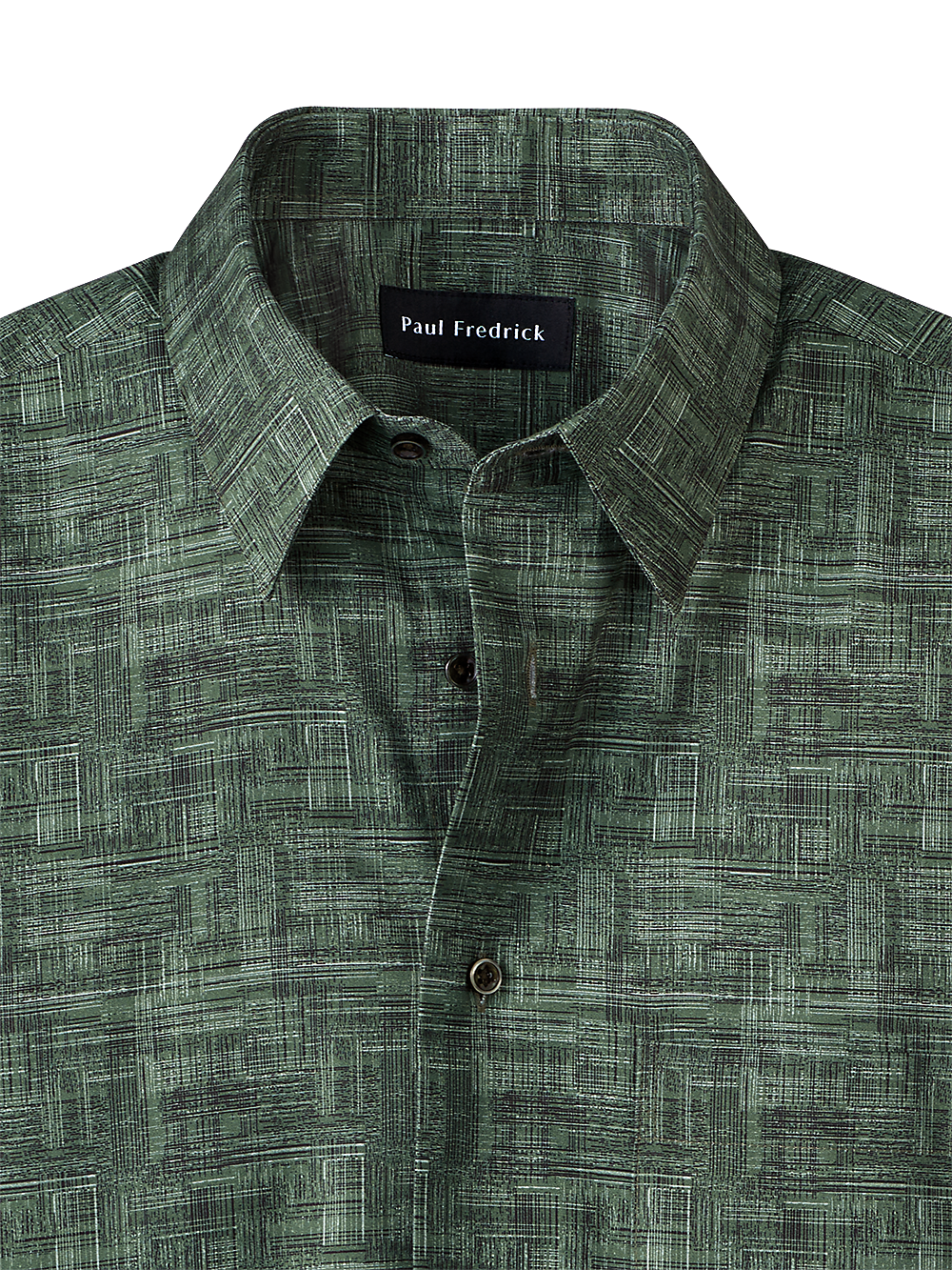 Alternate Image of Cotton Abstract Print Casual Shirt-1