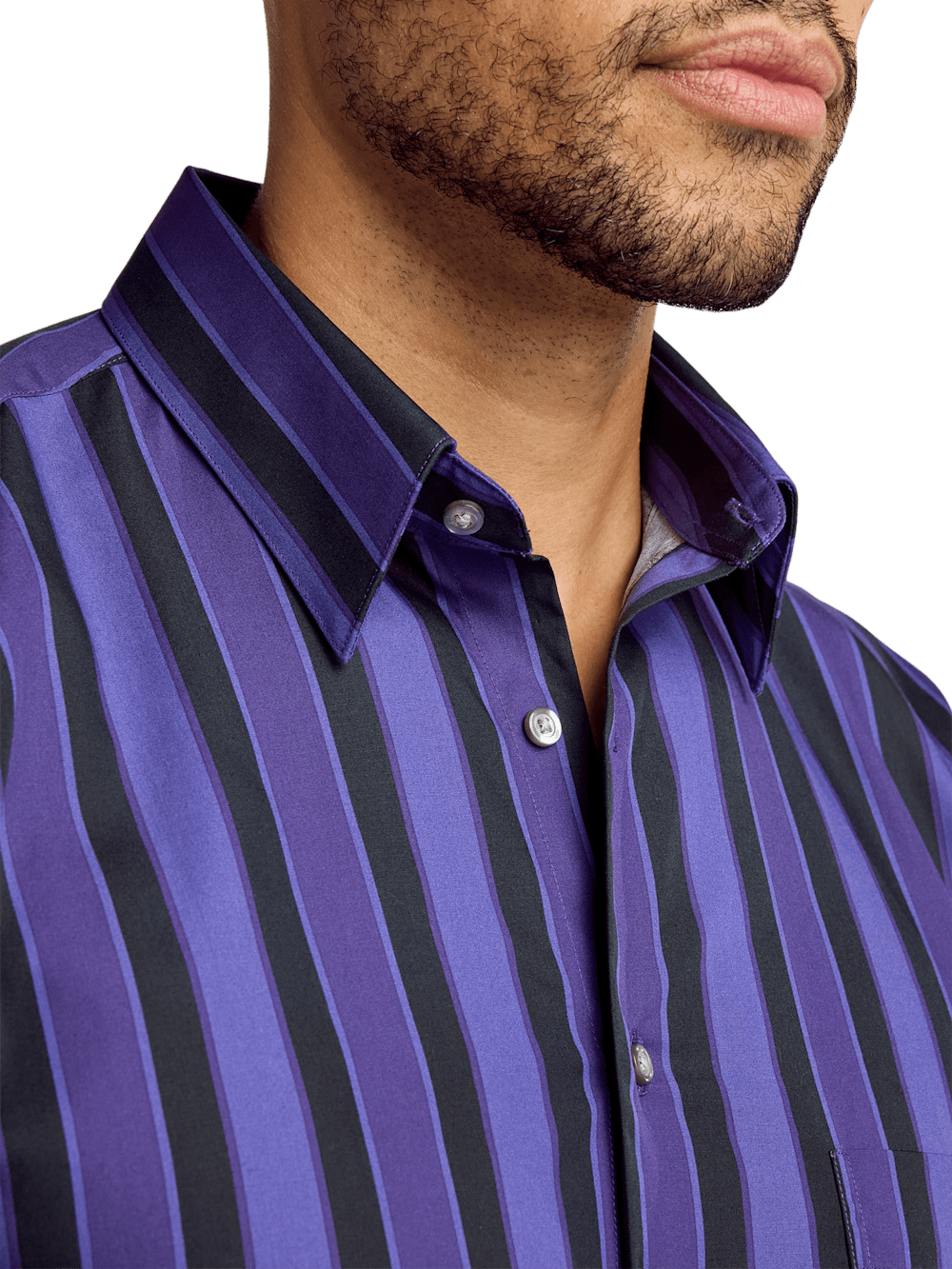 Alternate Image of Cotton Stripe Casual Shirt-2