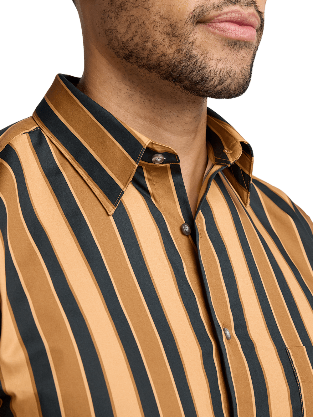 Alternate Image of Cotton Stripe Casual Shirt-2