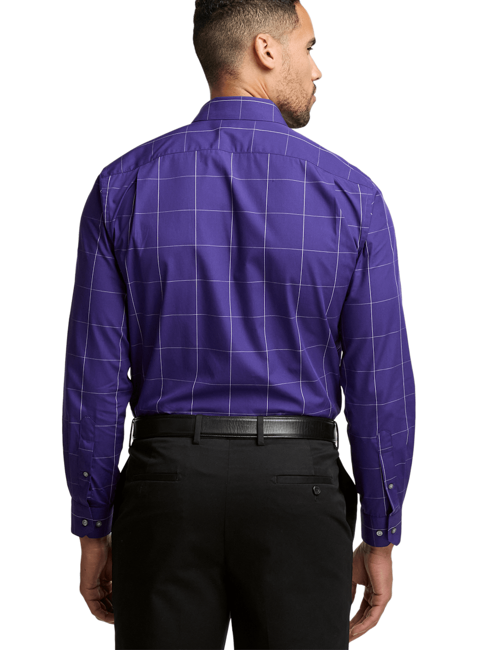 Alternate Image of Cotton Windowpane Casual Shirt-4