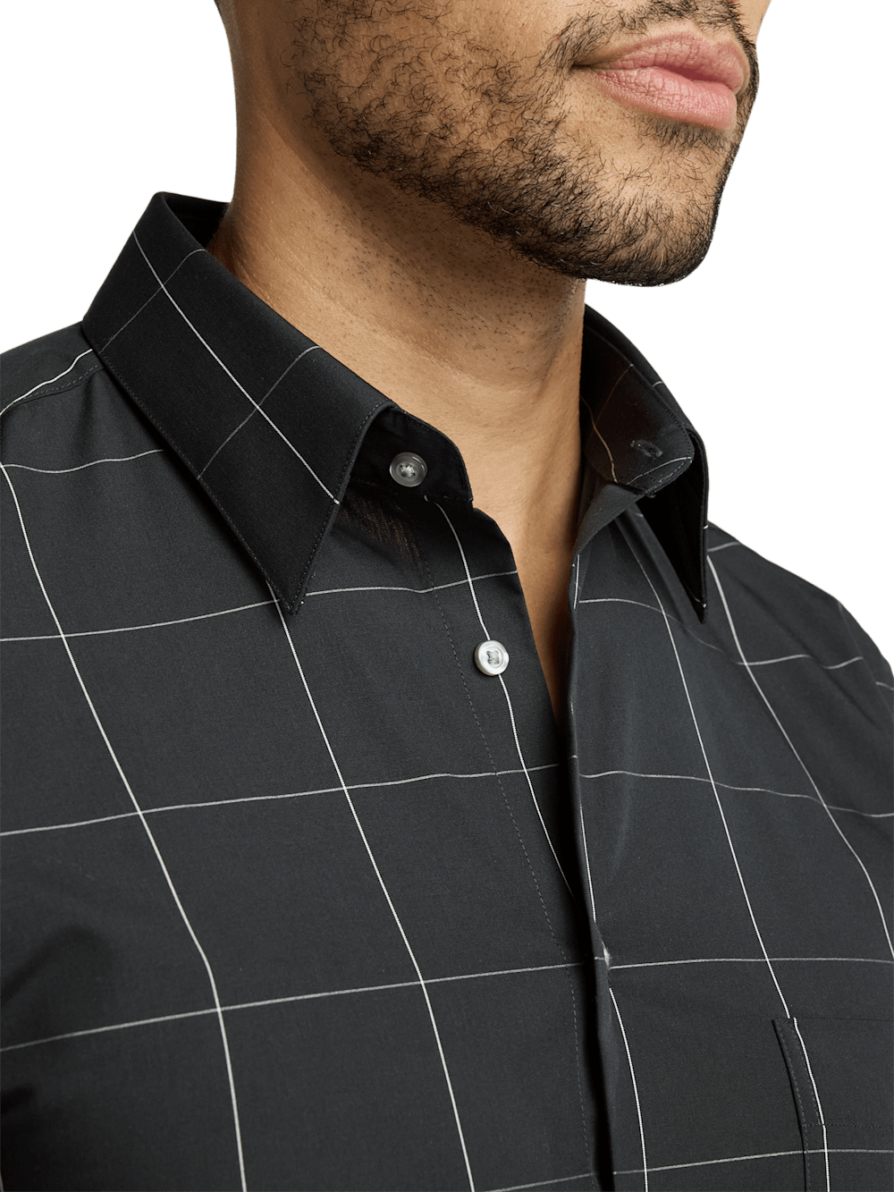 Alternate Image of Cotton Windowpane Casual Shirt-2