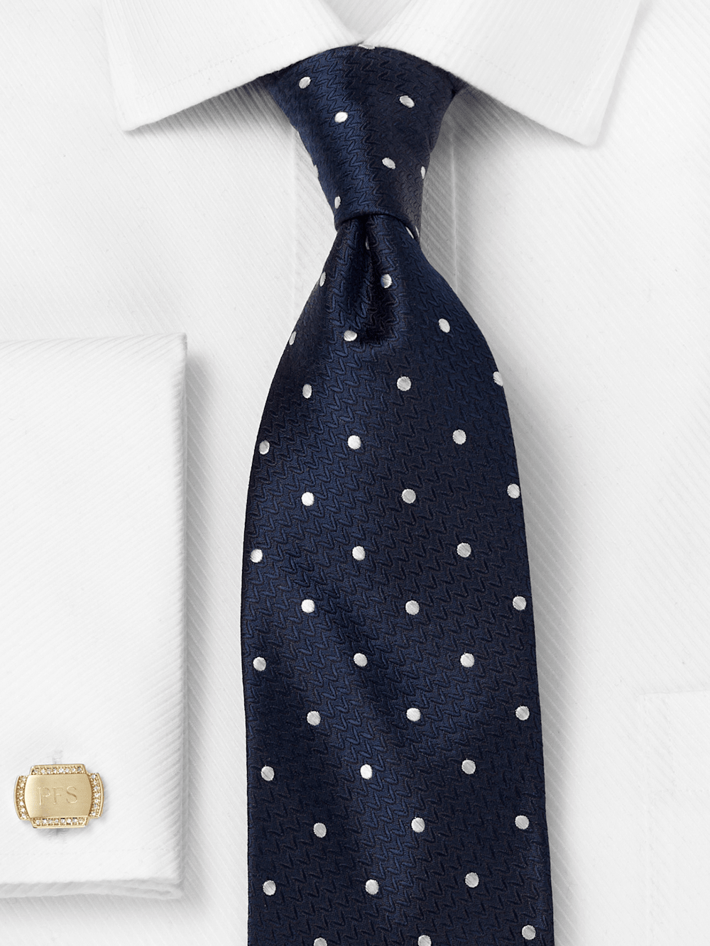 Alternate Image of Dot Woven Silk Tie-1