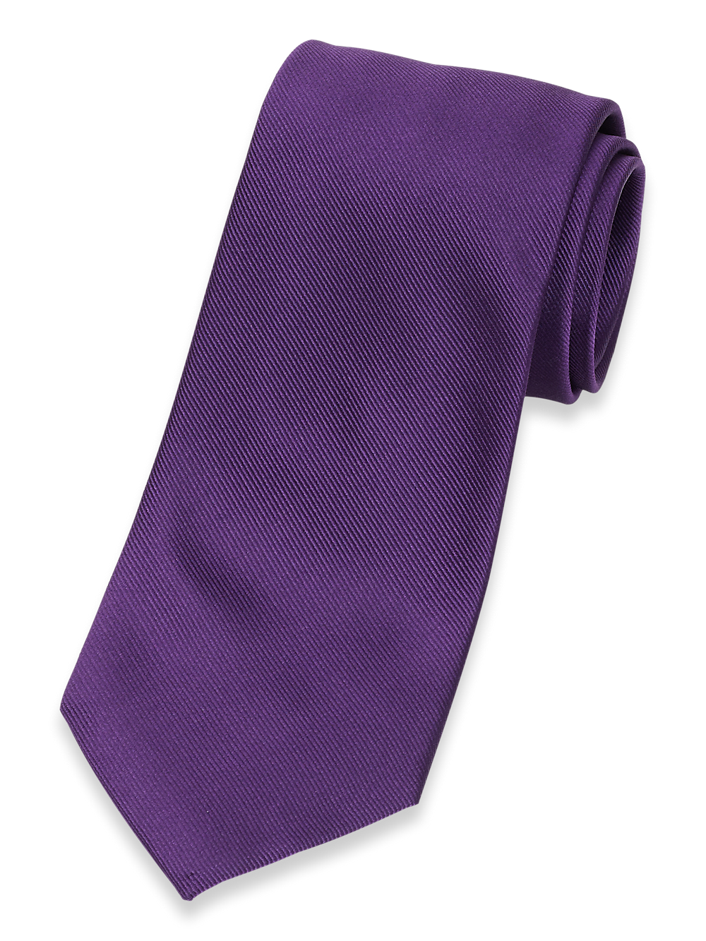 Product Image of Solid Twill Woven Silk Tie-Violet