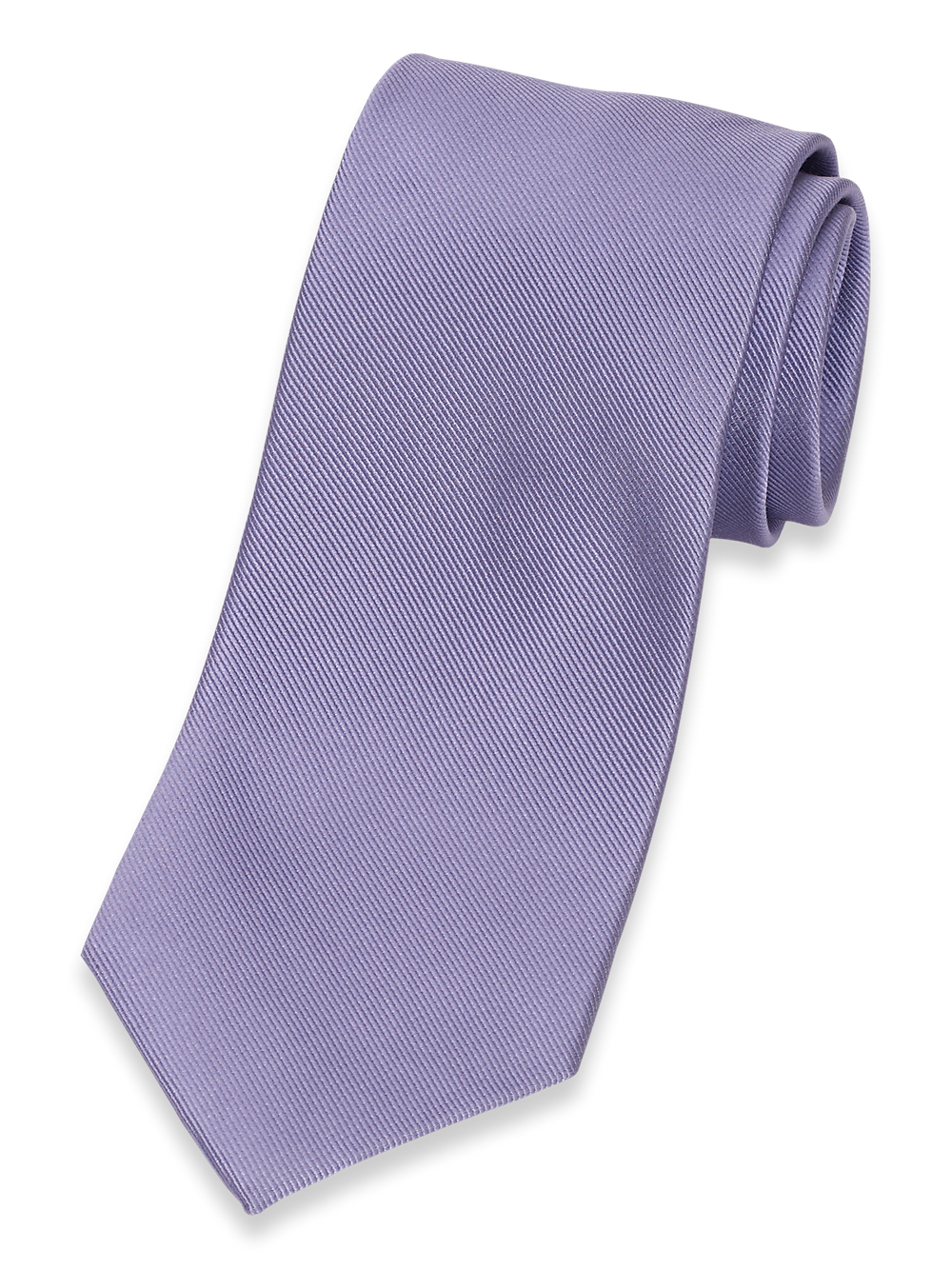 Product Image of Solid Twill Woven Silk Tie-Lavender