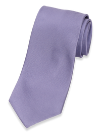 Solid Twill Woven Silk Tie - Lavender