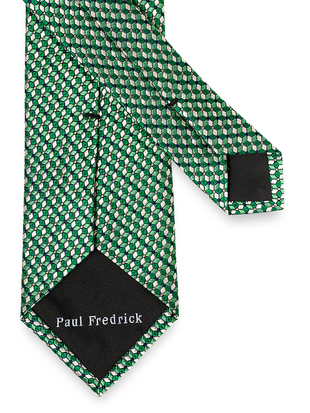 Alternate Image of Geometric Woven Silk Tie-2