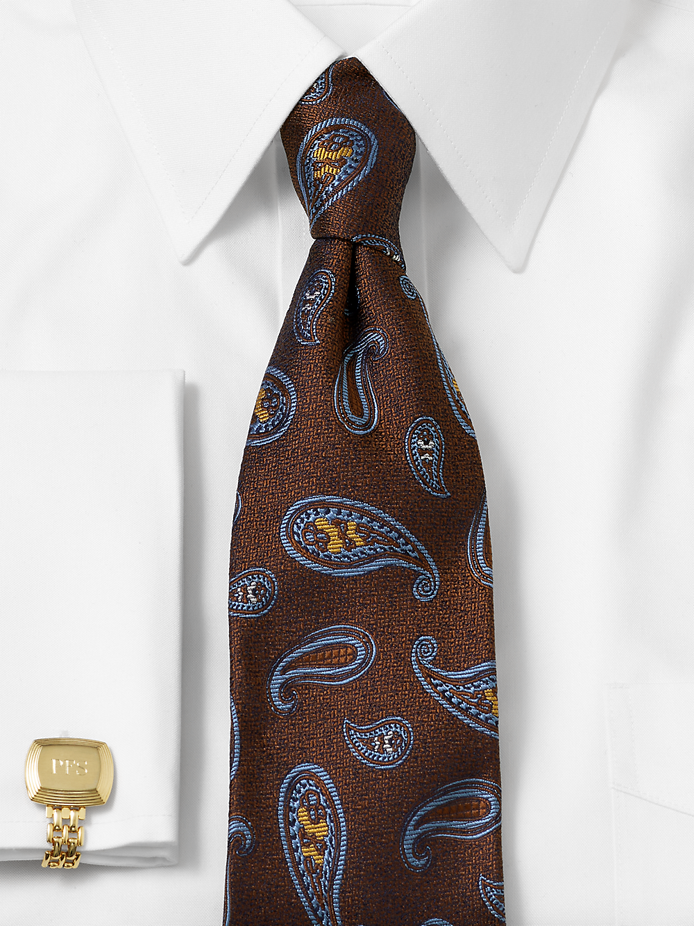 Alternate Image of Paisley Woven Silk Tie-1