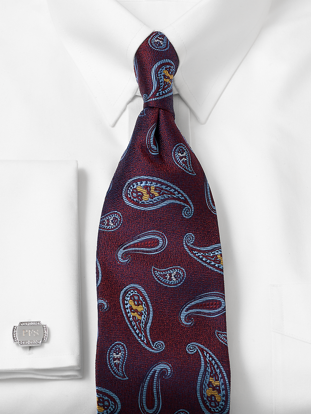 Alternate Image of Paisley Woven Silk Tie-1