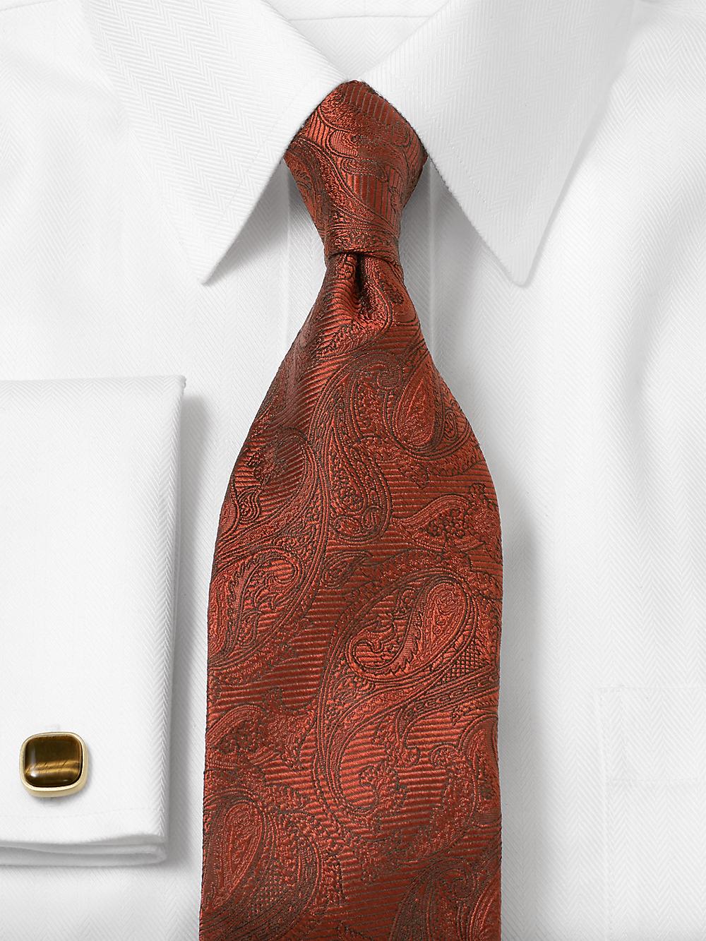 Alternate Image of Paisley Woven Silk Tie-1