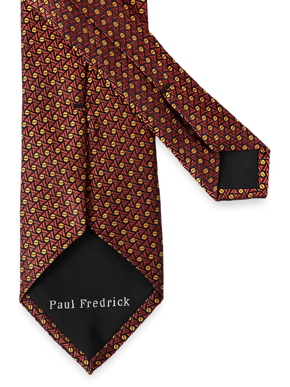 Alternate Image of Geometric Woven Silk Tie-2